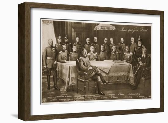 Men Who Have Mobilised the German Nation: the Kaiser and His Chief Military-German photographer-Framed Giclee Print