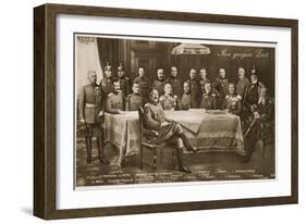 Men Who Have Mobilised the German Nation: the Kaiser and His Chief Military-German photographer-Framed Giclee Print