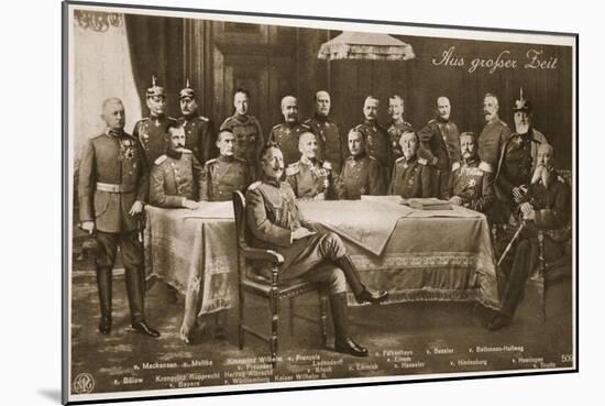 Men Who Have Mobilised the German Nation: the Kaiser and His Chief Military-German photographer-Mounted Giclee Print