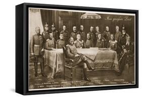 Men Who Have Mobilised the German Nation: the Kaiser and His Chief Military-German photographer-Framed Stretched Canvas