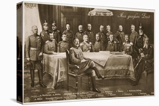 Men Who Have Mobilised the German Nation: the Kaiser and His Chief Military-German photographer-Stretched Canvas