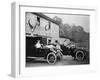 Men with 1905 Lanchester and 1906 Daimler at Fort Augustus, Scotland, 1907-null-Framed Photographic Print