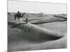 Men with Camel Traveling the Sahara Desert-null-Mounted Photographic Print