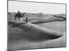 Men with Camel Traveling the Sahara Desert-null-Mounted Photographic Print