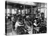 Men Working at Machines in the Government Printing Office, Washington, D.C-null-Stretched Canvas