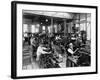 Men Working at Machines in the Government Printing Office, Washington, D.C-null-Framed Photo