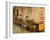 Men working at outdoor internet café, Dubrovnik, Dalmatia, Croatia-Merrill Images-Framed Photographic Print