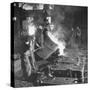 Men Working at the Iron and Steel Mill-Peter Stackpole-Stretched Canvas