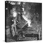Men Working at the Iron and Steel Mill-Peter Stackpole-Stretched Canvas