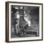 Men Working at the Iron and Steel Mill-Peter Stackpole-Framed Photographic Print