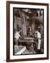 Men Working in a Piano Factory, 1907-Byron Company-Framed Giclee Print