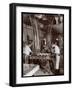 Men Working in a Piano Factory, 1907-Byron Company-Framed Giclee Print