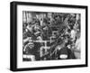 Men Working in Clothing Factory-Ralph Morse-Framed Photographic Print