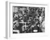 Men Working in Clothing Factory-Ralph Morse-Framed Photographic Print