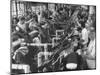 Men Working in Clothing Factory-Ralph Morse-Mounted Photographic Print