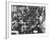 Men Working in Clothing Factory-Ralph Morse-Framed Photographic Print