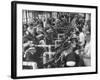 Men Working in Clothing Factory-Ralph Morse-Framed Photographic Print