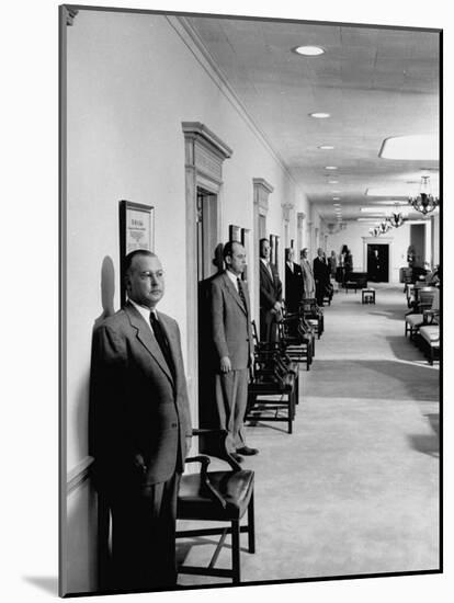 Men Working in the Republic National Bank-null-Mounted Photographic Print