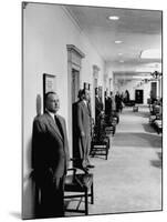 Men Working in the Republic National Bank-null-Mounted Photographic Print