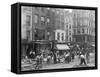 Men Working on Canal Street-null-Framed Stretched Canvas