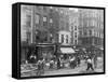 Men Working on Canal Street-null-Framed Stretched Canvas