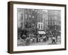 Men Working on Canal Street-null-Framed Photographic Print