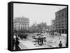 Men Working on Centre and Grand Street-null-Framed Stretched Canvas