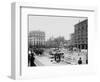 Men Working on Centre and Grand Street-null-Framed Photographic Print