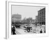 Men Working on Centre and Grand Street-null-Framed Photographic Print