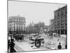 Men Working on Centre and Grand Street-null-Mounted Photographic Print