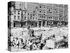 Men Working on Centre Street-null-Stretched Canvas