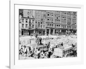 Men Working on Centre Street-null-Framed Photographic Print