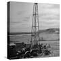 Men Working on Core Drilling Operations at Garrison Dam in the Missouri Valley-null-Stretched Canvas