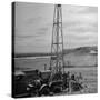 Men Working on Core Drilling Operations at Garrison Dam in the Missouri Valley-null-Stretched Canvas