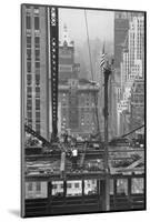 Men Working on New Skyscraper-null-Mounted Photographic Print
