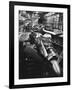 Men Working on Partially Completed Jets at New Vickers Plant-Carl Mydans-Framed Photographic Print