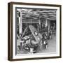 Men Working on the Aircrafts Final Constructing Stages-Peter Stackpole-Framed Photographic Print