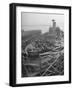 Men Working on the Liberty Ship in the Kaiser Shipyard-Hansel Mieth-Framed Photographic Print