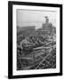 Men Working on the Liberty Ship in the Kaiser Shipyard-Hansel Mieth-Framed Photographic Print