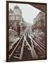 Men Working on Tramline Electricification, Wandsworth, London, 1906-null-Framed Photographic Print