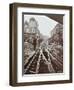 Men Working on Tramline Electricification, Wandsworth, London, 1906-null-Framed Premium Photographic Print