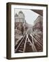 Men Working on Tramline Electricification, Wandsworth, London, 1906-null-Framed Photographic Print