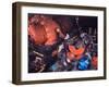 Men Working on Turbine Engine Parts For US Military Use in Machine Shop, General Electric Plant-Dmitri Kessel-Framed Photographic Print