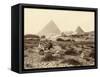 Mena-House Hotel, Next to the Giza Pyramids (Egypt)-null-Framed Stretched Canvas
