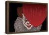 Menacing Clown With Balloon-null-Framed Poster