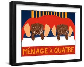 Menage A Quatre Choc Choc-Stephen Huneck-Framed Giclee Print