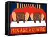 Menage A Quatre Choc Choc-Stephen Huneck-Framed Stretched Canvas