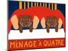 Menage A Quatre Choc Choc-Stephen Huneck-Mounted Giclee Print