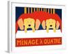 Menage A Quatre Yelllow Yellow-Stephen Huneck-Framed Giclee Print