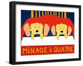 Menage A Quatre Yelllow Yellow-Stephen Huneck-Framed Giclee Print